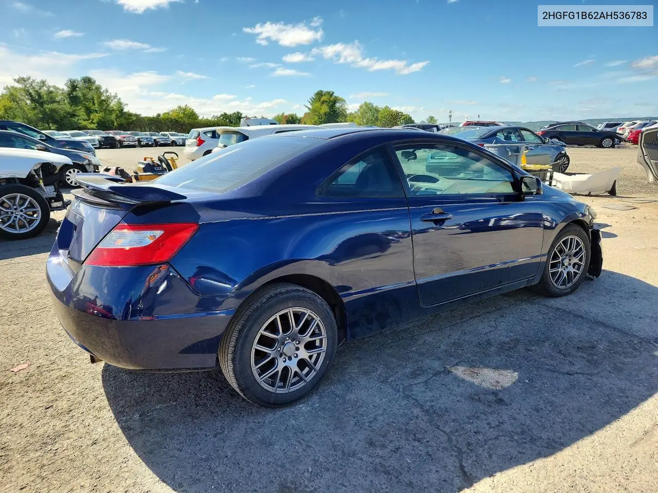 2010 HONDA CIVIC VIN 2HGFG1B62AH536783 — фото 3