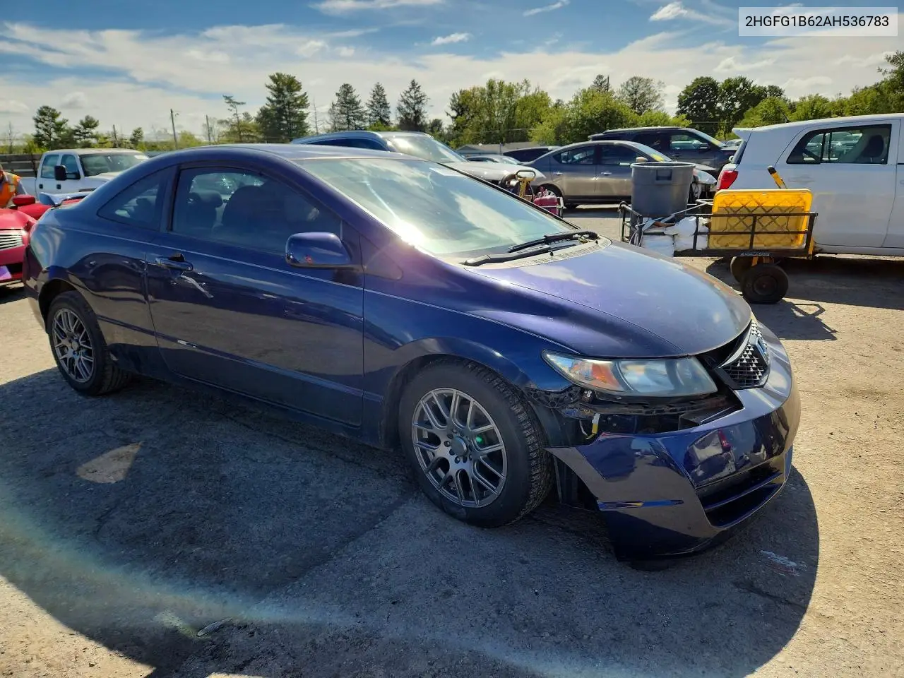 2010 HONDA CIVIC VIN 2HGFG1B62AH536783 — фото 4
