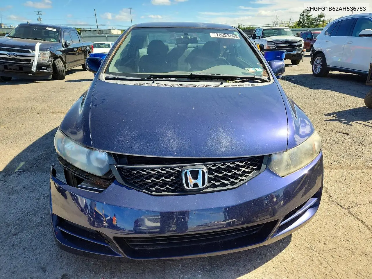 2010 HONDA CIVIC VIN 2HGFG1B62AH536783 — фото 5