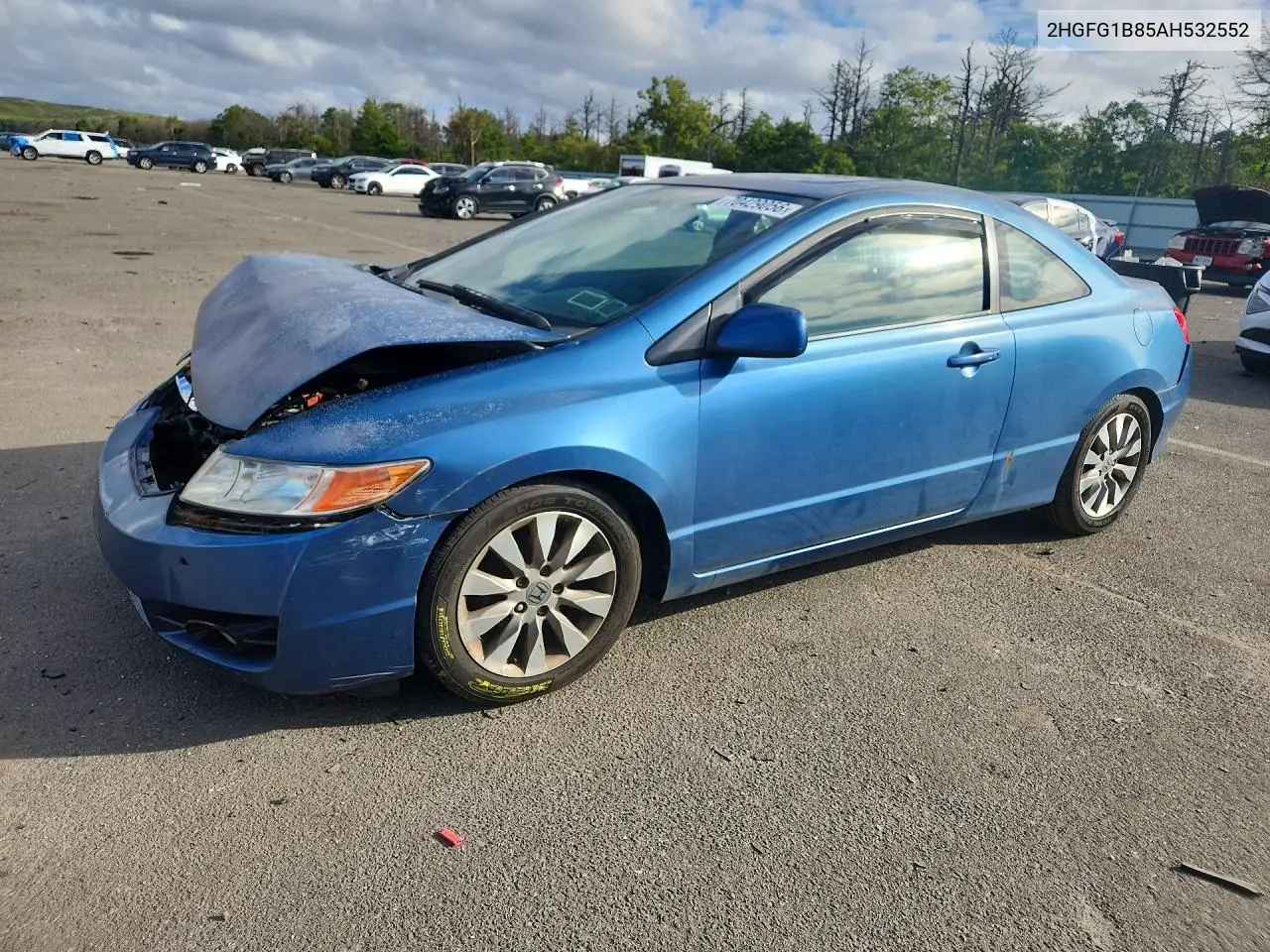 HONDA CIVIC 2010, VIN 2HGFG1B85AH532552