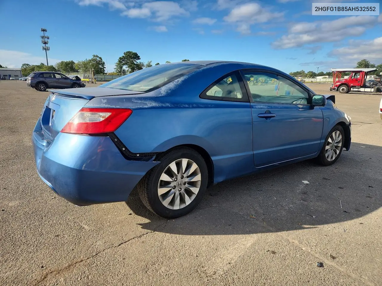 2010 HONDA CIVIC VIN 2HGFG1B85AH532552 — фото 3