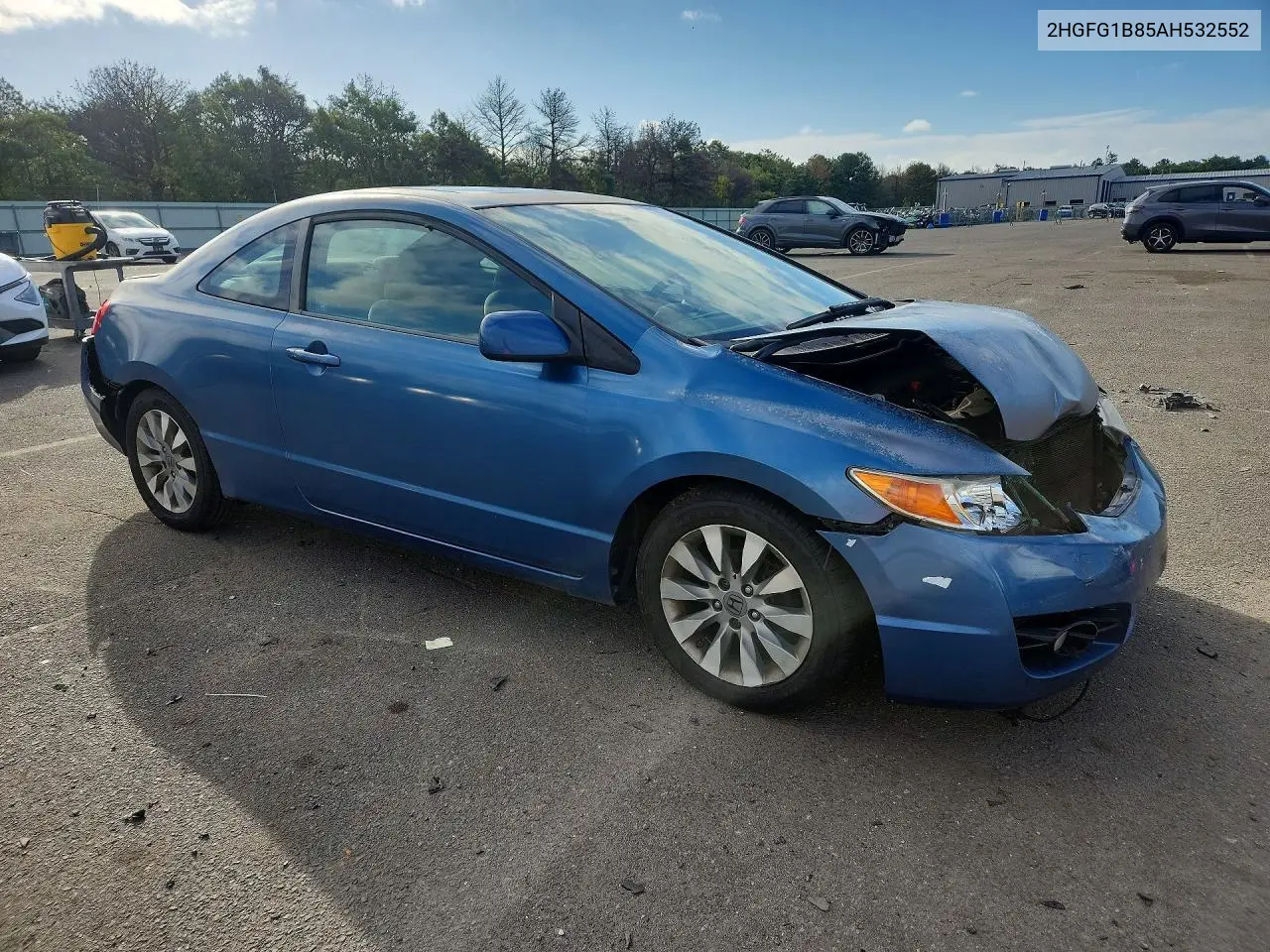2010 HONDA CIVIC VIN 2HGFG1B85AH532552 — фото 4