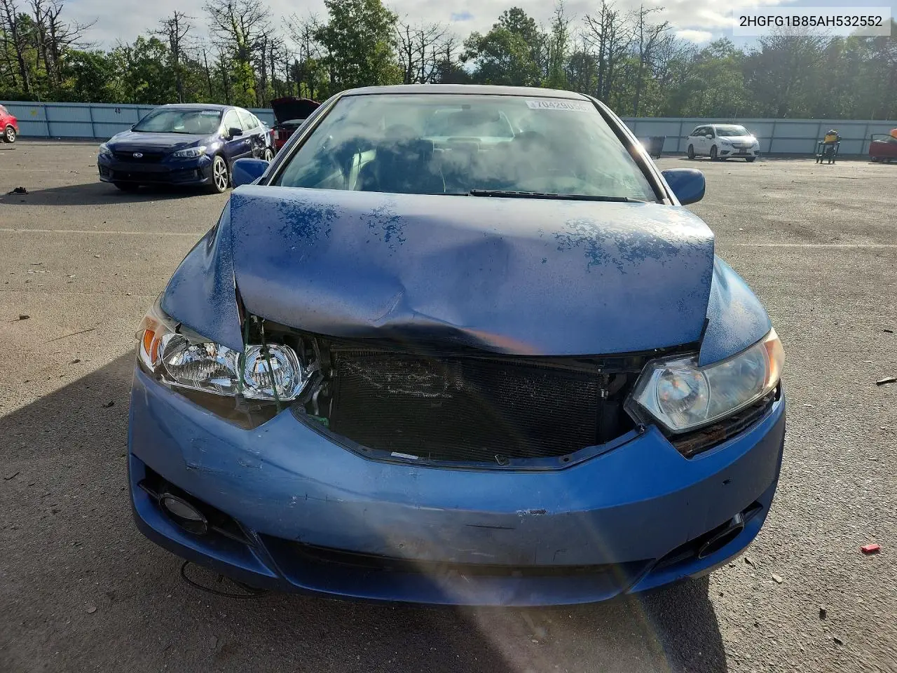 2010 HONDA CIVIC VIN 2HGFG1B85AH532552 — фото 5