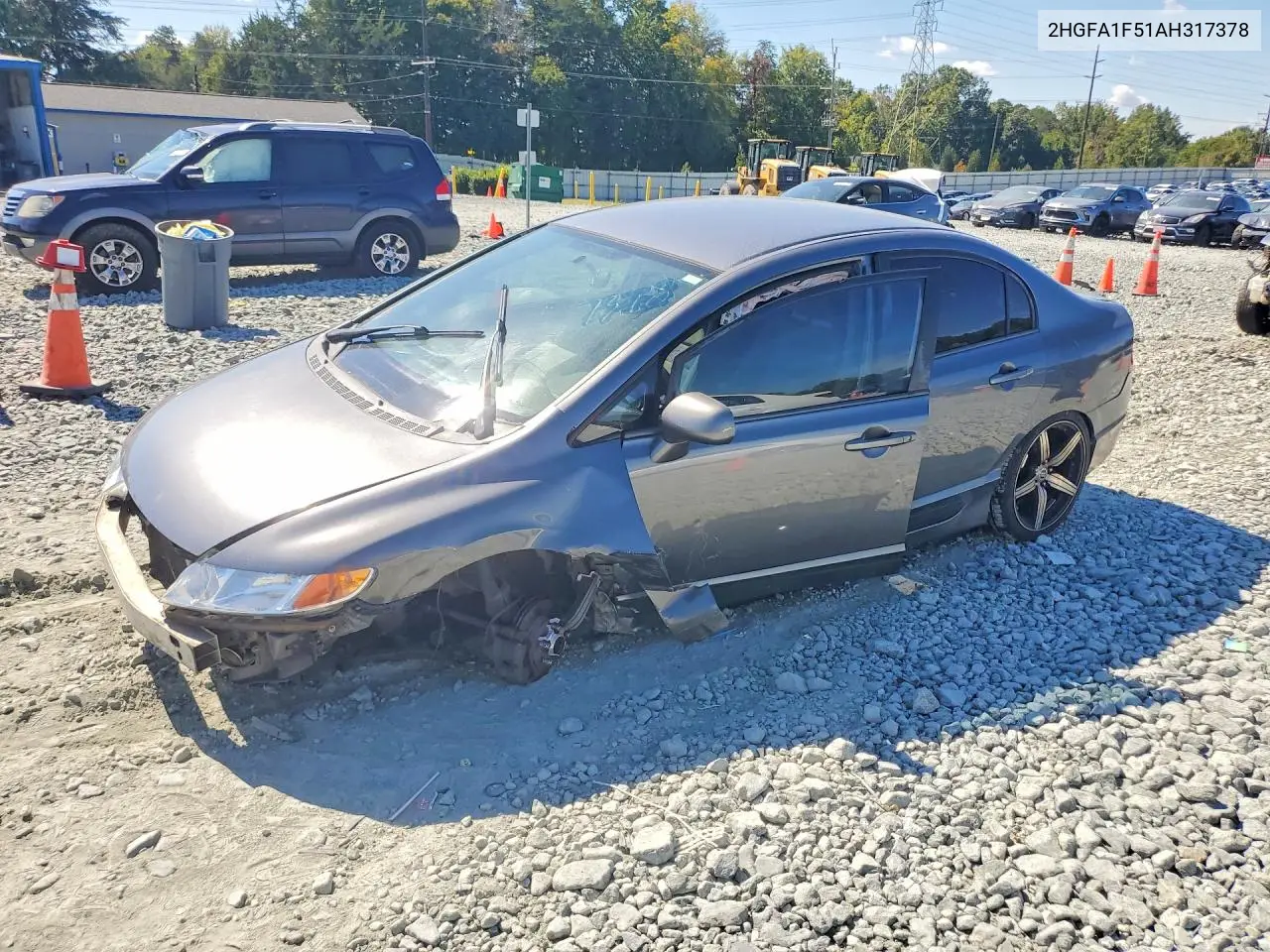 HONDA CIVIC 2010, VIN 2HGFA1F51AH317378