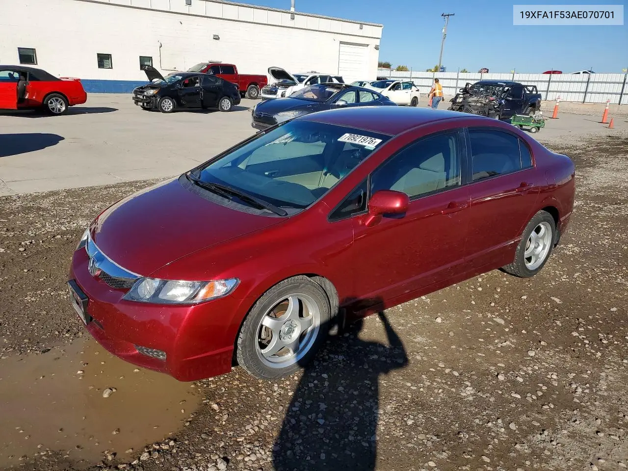 HONDA CIVIC 2010, VIN 19XFA1F53AE070701