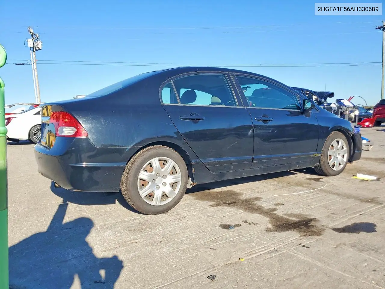 2010 HONDA CIVIC VIN 2HGFA1F56AH330689 — фото 3