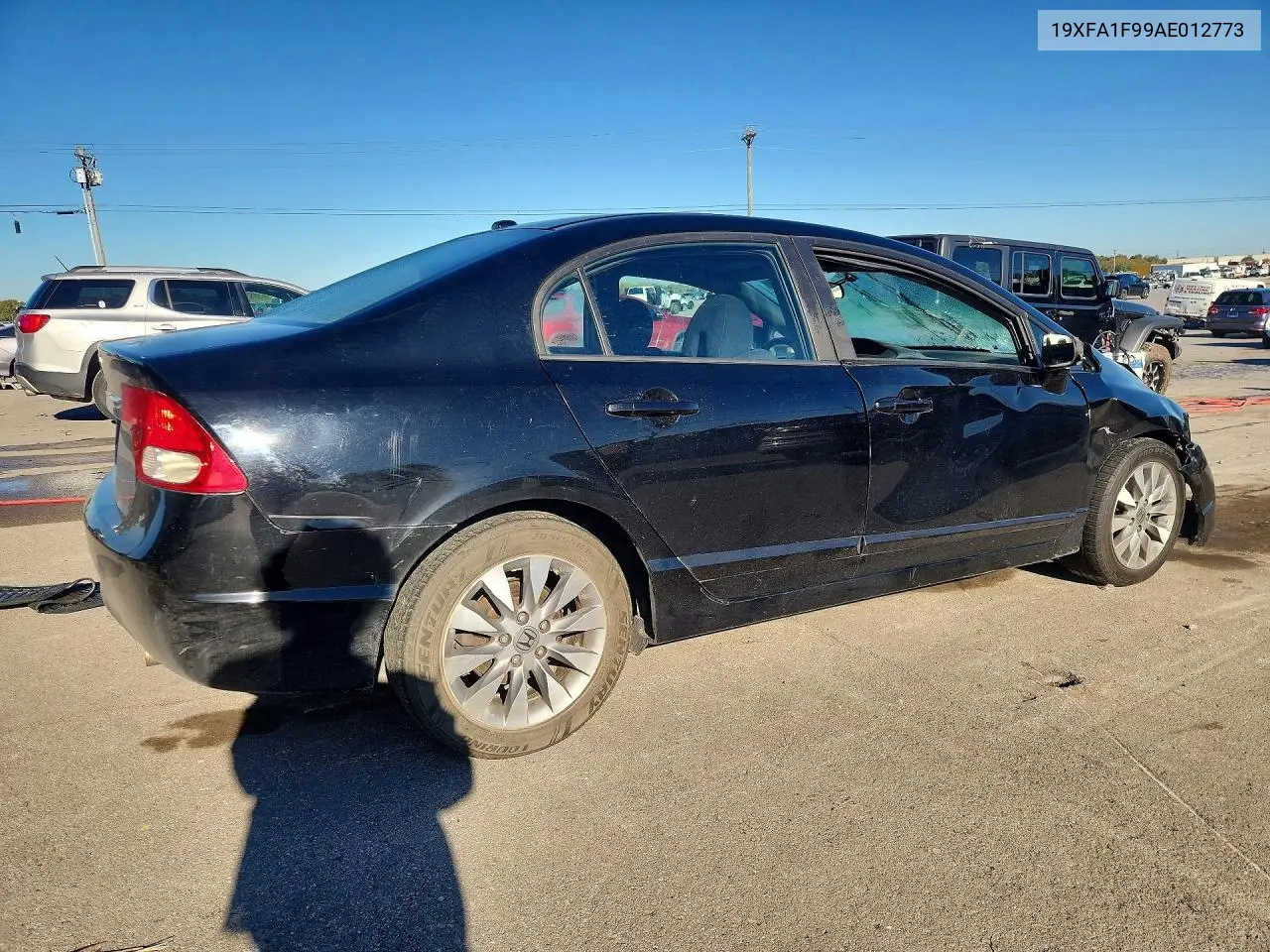 2010 HONDA CIVIC VIN 19XFA1F99AE012773 — фото 3