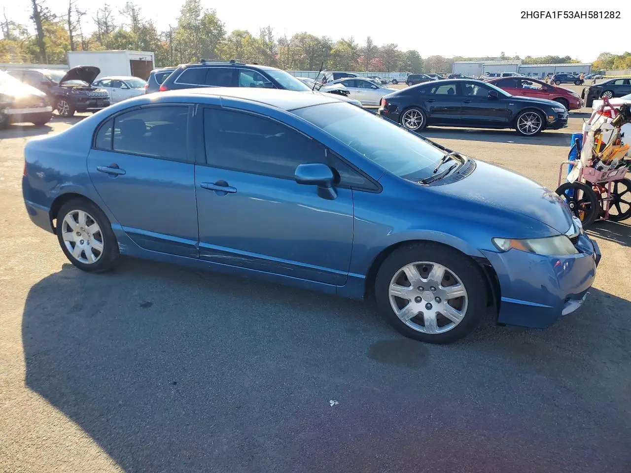 2010 HONDA CIVIC VIN 2HGFA1F53AH581282 — фото 4