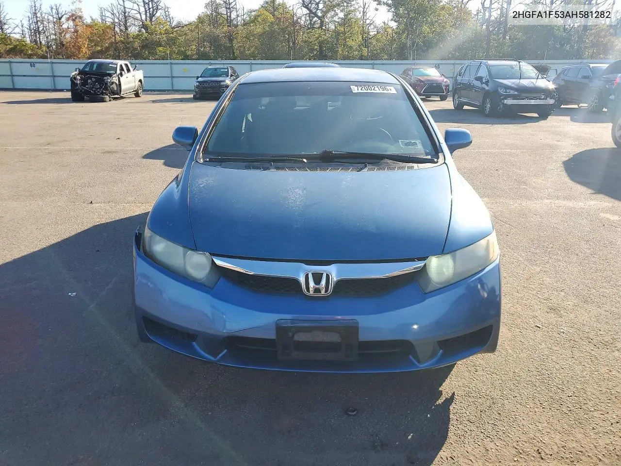 2010 HONDA CIVIC VIN 2HGFA1F53AH581282 — фото 5