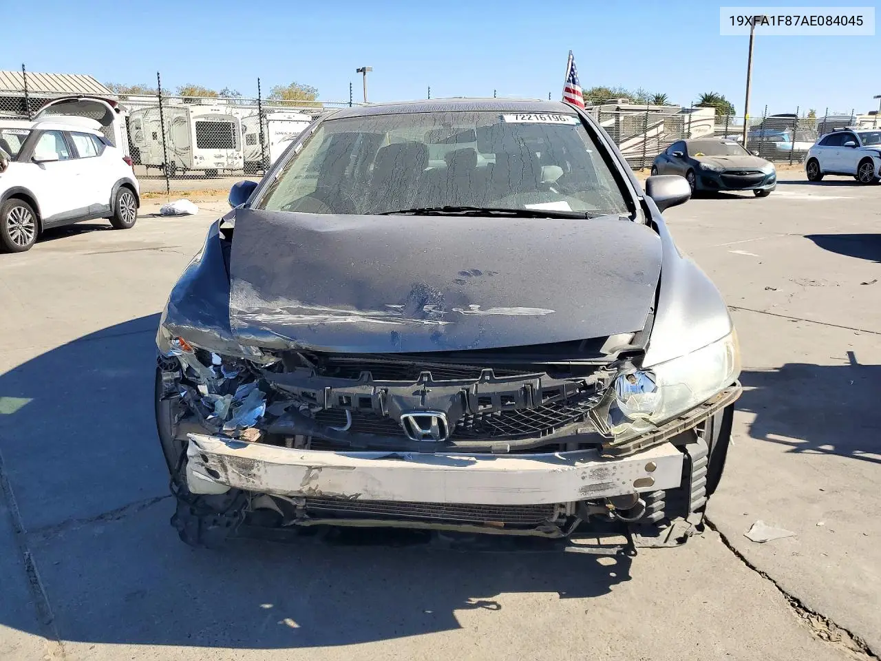 2010 HONDA CIVIC VIN 19XFA1F87AE084045 — фото 5