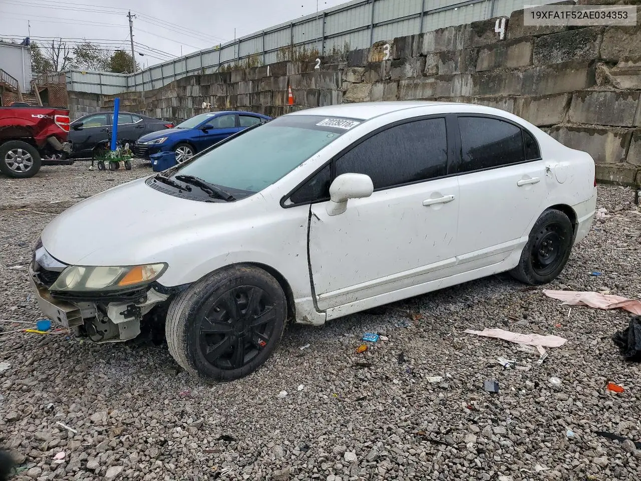 HONDA CIVIC 2010, VIN 19XFA1F52AE034353