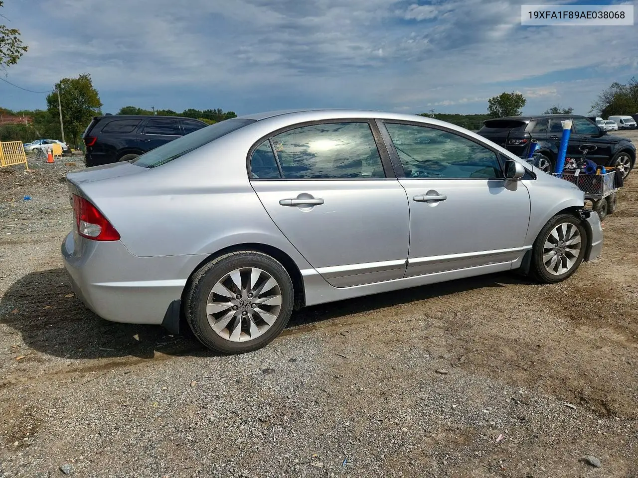 2010 HONDA CIVIC VIN 19XFA1F89AE038068 — фото 3