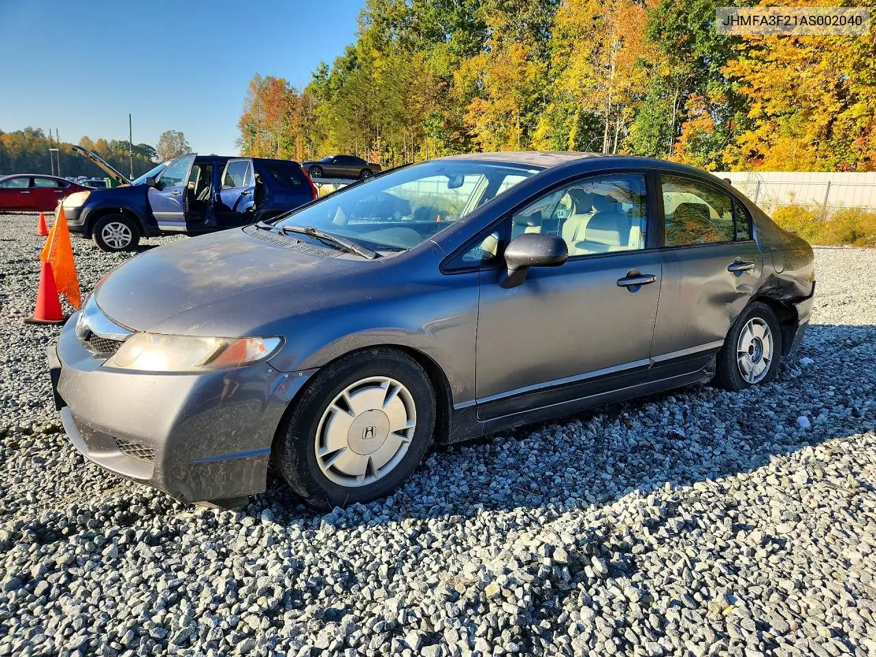 HONDA CIVIC 2010, VIN JHMFA3F21AS002040
