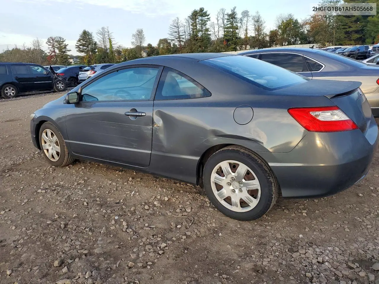 2010 HONDA CIVIC VIN 2HGFG1B61AH505668 — фото 2