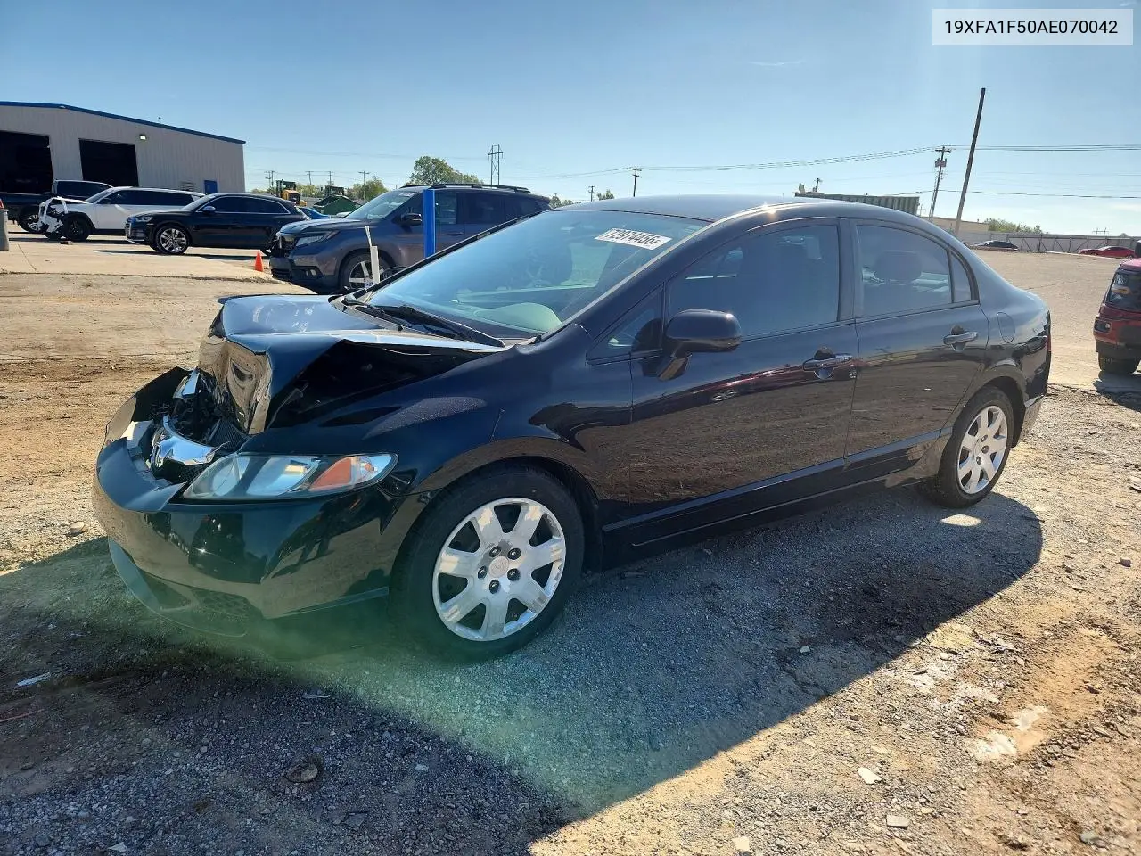HONDA CIVIC 2010, VIN 19XFA1F50AE070042