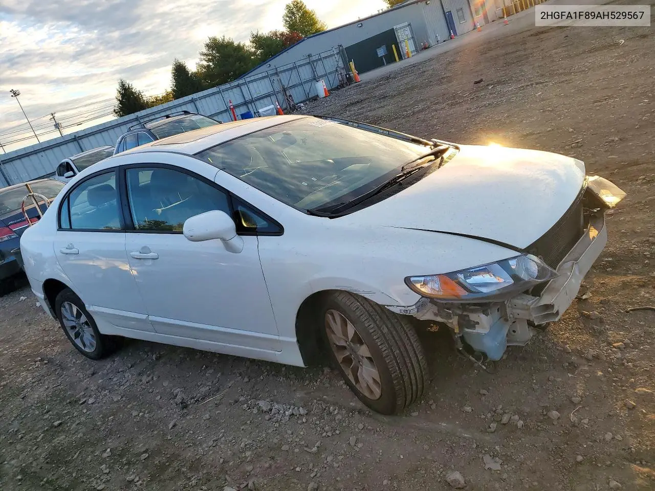 2010 HONDA CIVIC VIN 2HGFA1F89AH529567 — фото 4