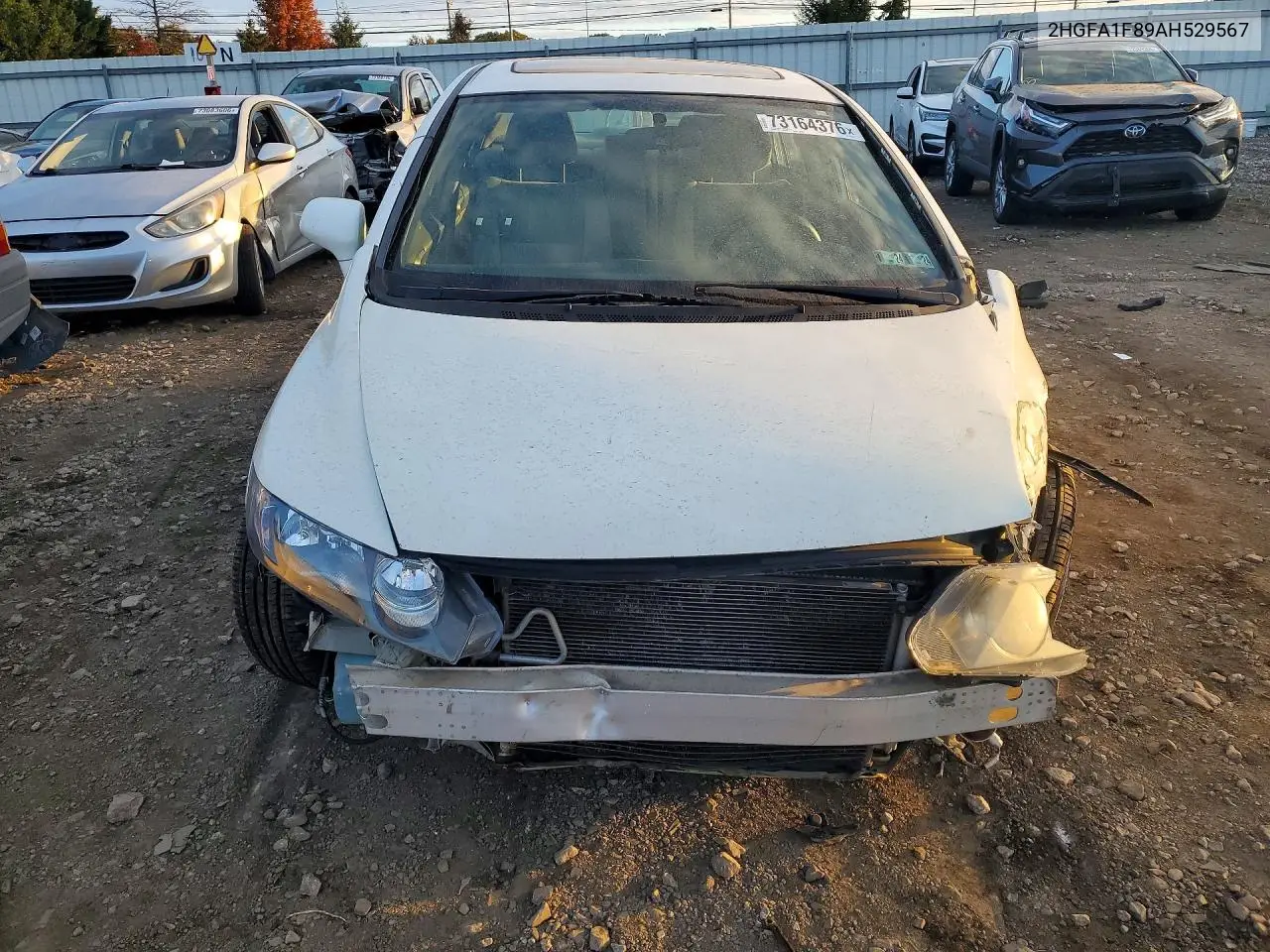 2010 HONDA CIVIC VIN 2HGFA1F89AH529567 — фото 5