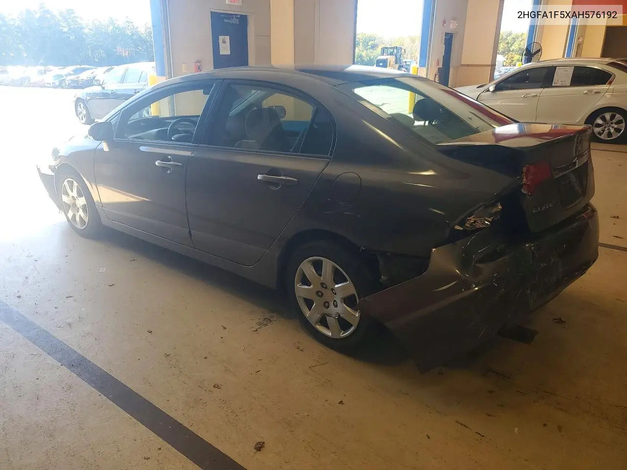2010 HONDA CIVIC VIN 2HGFA1F5XAH576192 — фото 2
