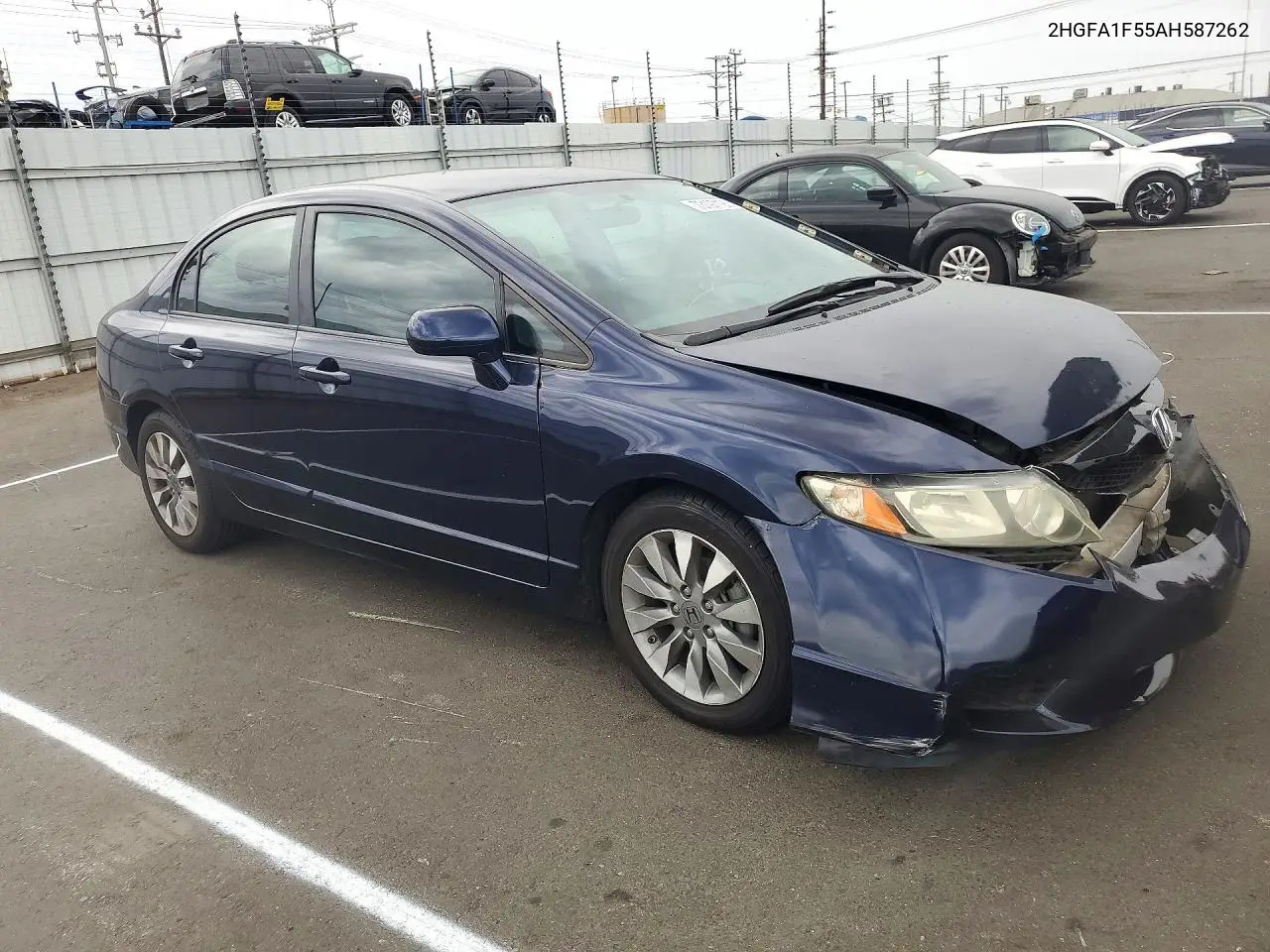 2010 HONDA CIVIC VIN 2HGFA1F55AH587262 — фото 4