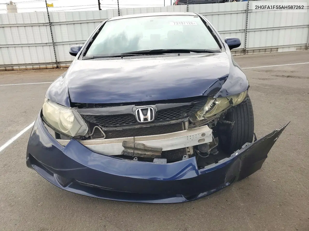 2010 HONDA CIVIC VIN 2HGFA1F55AH587262 — фото 5