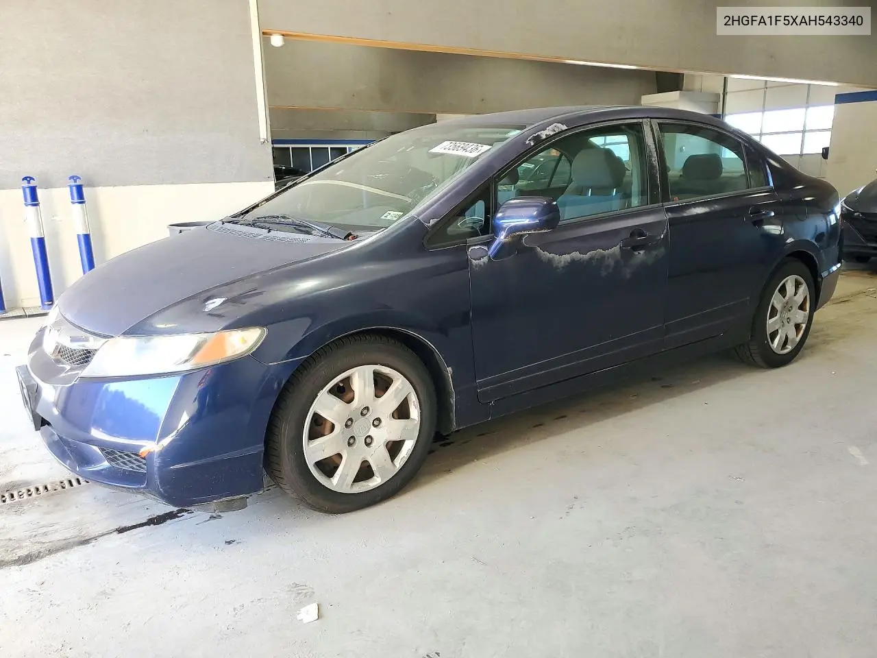 HONDA CIVIC 2010, VIN 2HGFA1F5XAH543340