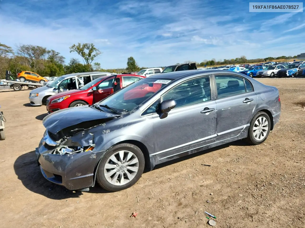 HONDA CIVIC 2010, VIN 19XFA1F86AE078527