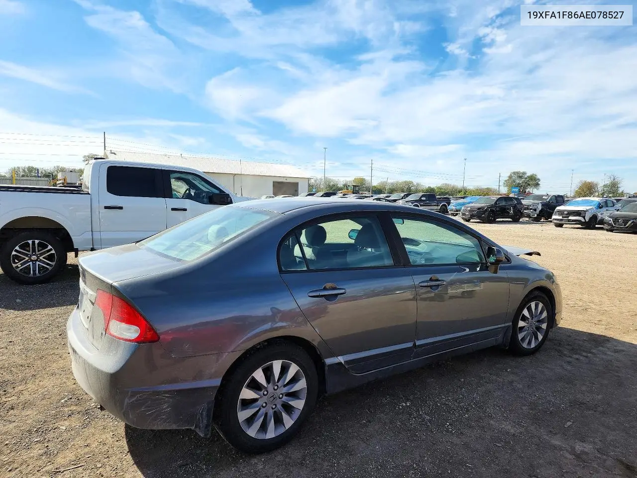 2010 HONDA CIVIC VIN 19XFA1F86AE078527 — фото 3