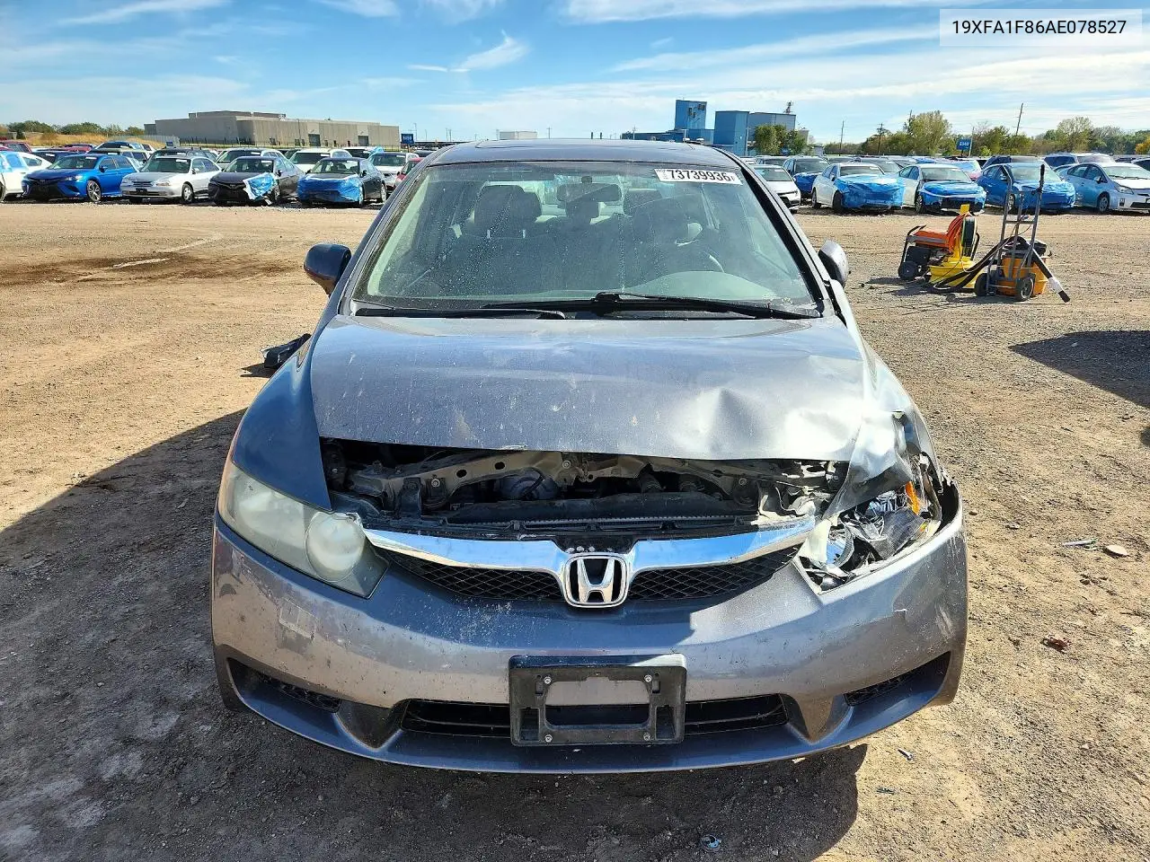 2010 HONDA CIVIC VIN 19XFA1F86AE078527 — фото 5