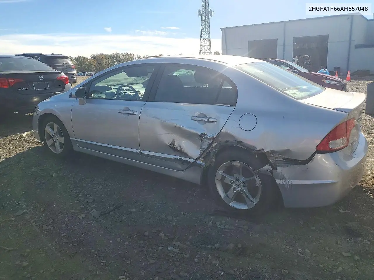 2010 HONDA CIVIC VIN 2HGFA1F66AH557048 — фото 2