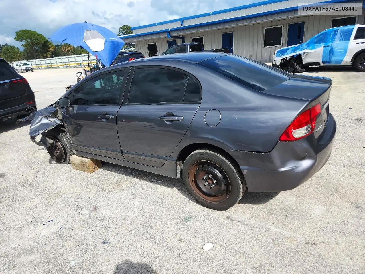2010 HONDA CIVIC VIN 19XFA1F57AE003440 — фото 2