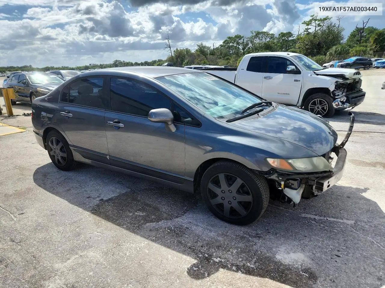 2010 HONDA CIVIC VIN 19XFA1F57AE003440 — фото 4