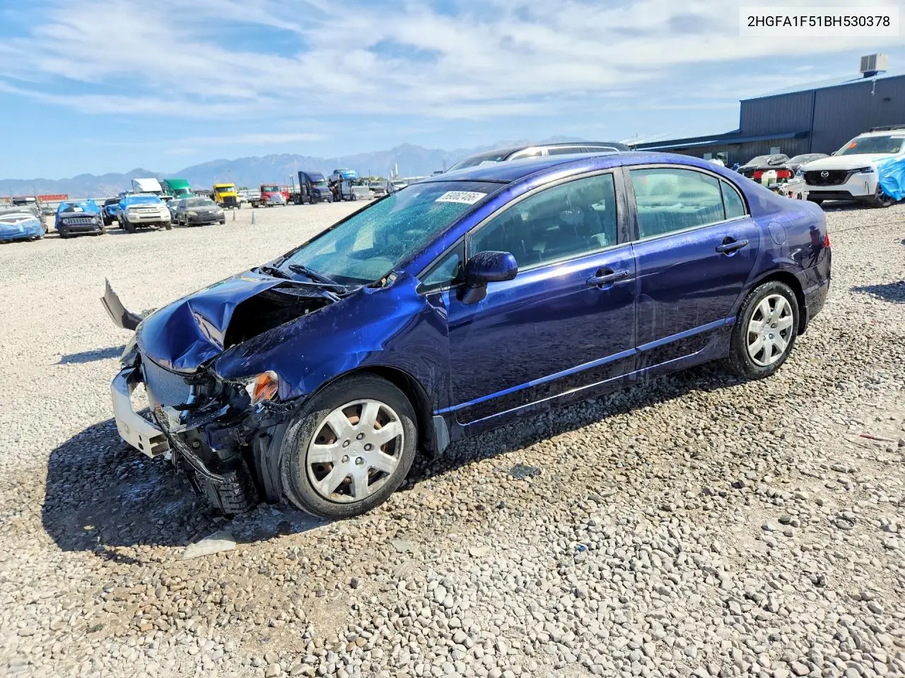 HONDA CIVIC 2011, VIN 2HGFA1F51BH530378