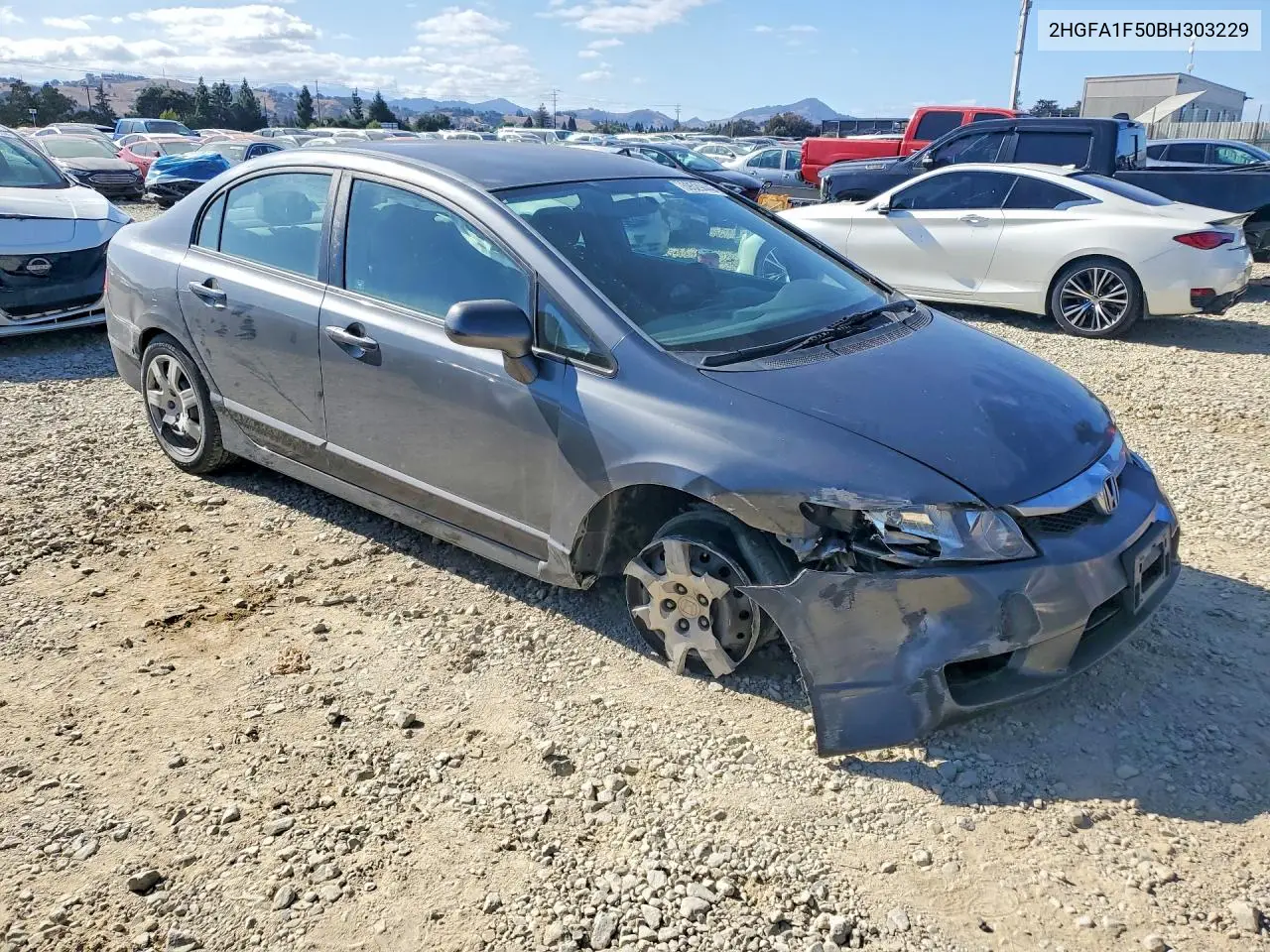 2011 HONDA CIVIC VIN 2HGFA1F50BH303229 — фото 4