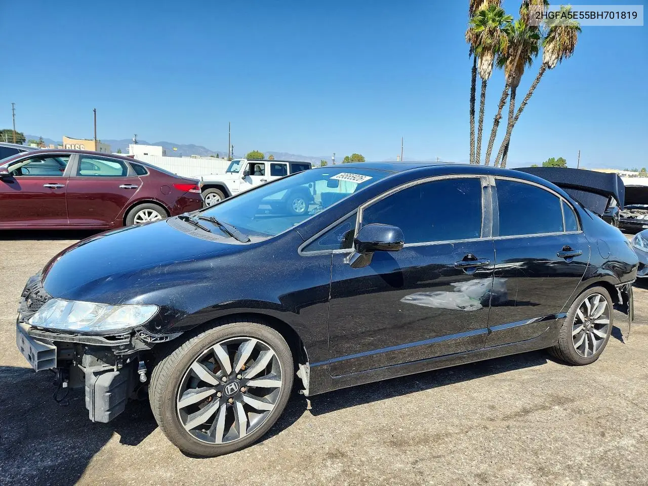 HONDA CIVIC 2011, VIN 2HGFA5E55BH701819