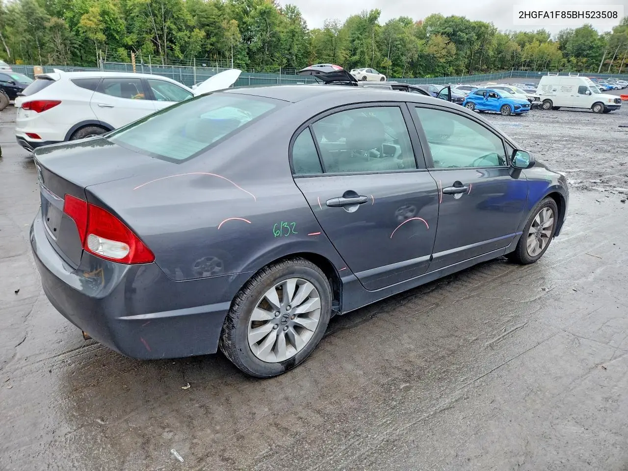 2011 HONDA CIVIC VIN 2HGFA1F85BH523508 — фото 3