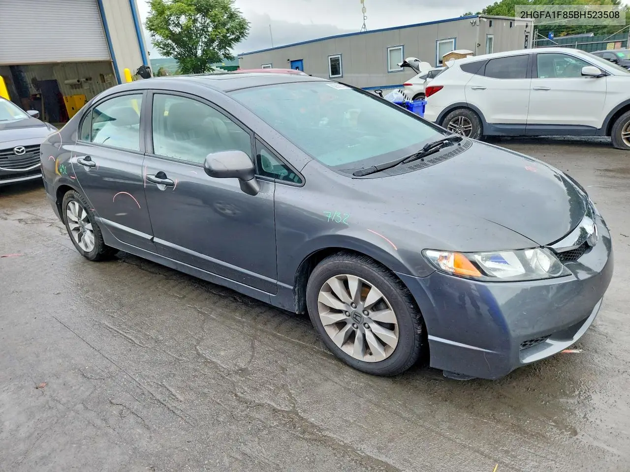2011 HONDA CIVIC VIN 2HGFA1F85BH523508 — фото 4