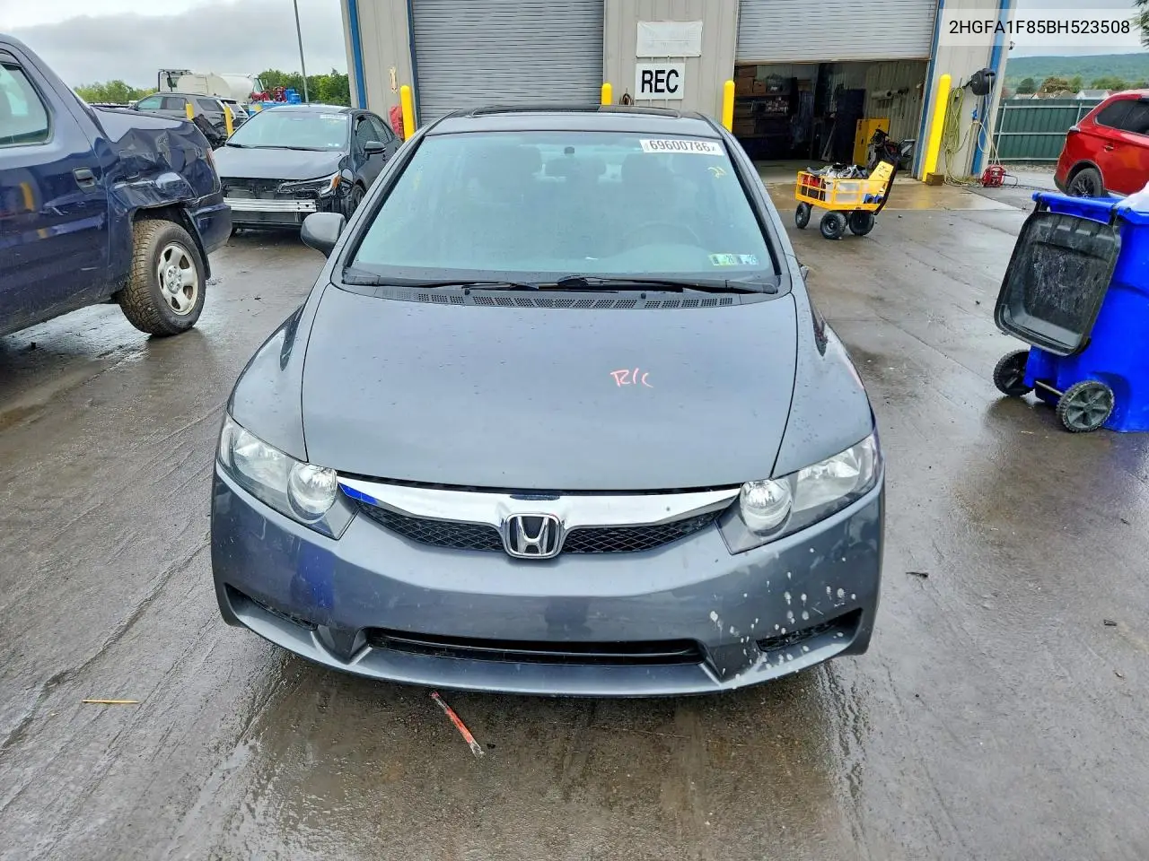 2011 HONDA CIVIC VIN 2HGFA1F85BH523508 — фото 5