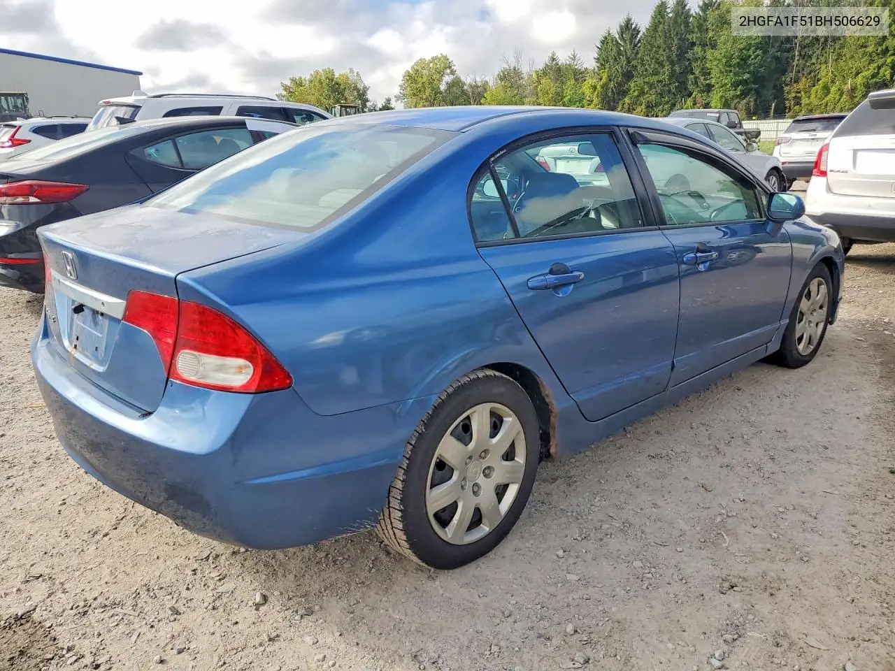 2011 HONDA CIVIC VIN 2HGFA1F51BH506629 — фото 4