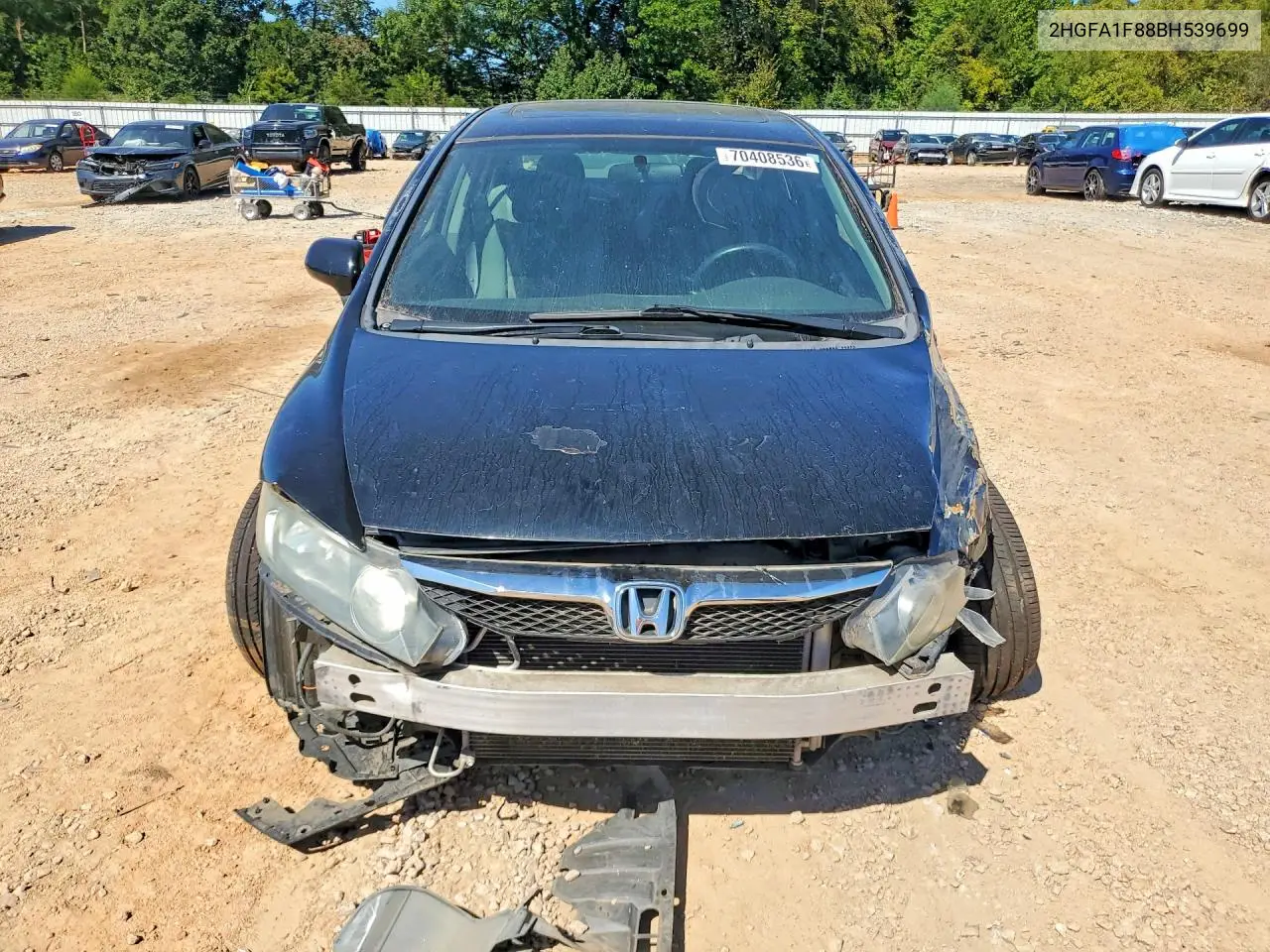 2011 HONDA CIVIC VIN 2HGFA1F88BH539699 — фото 5