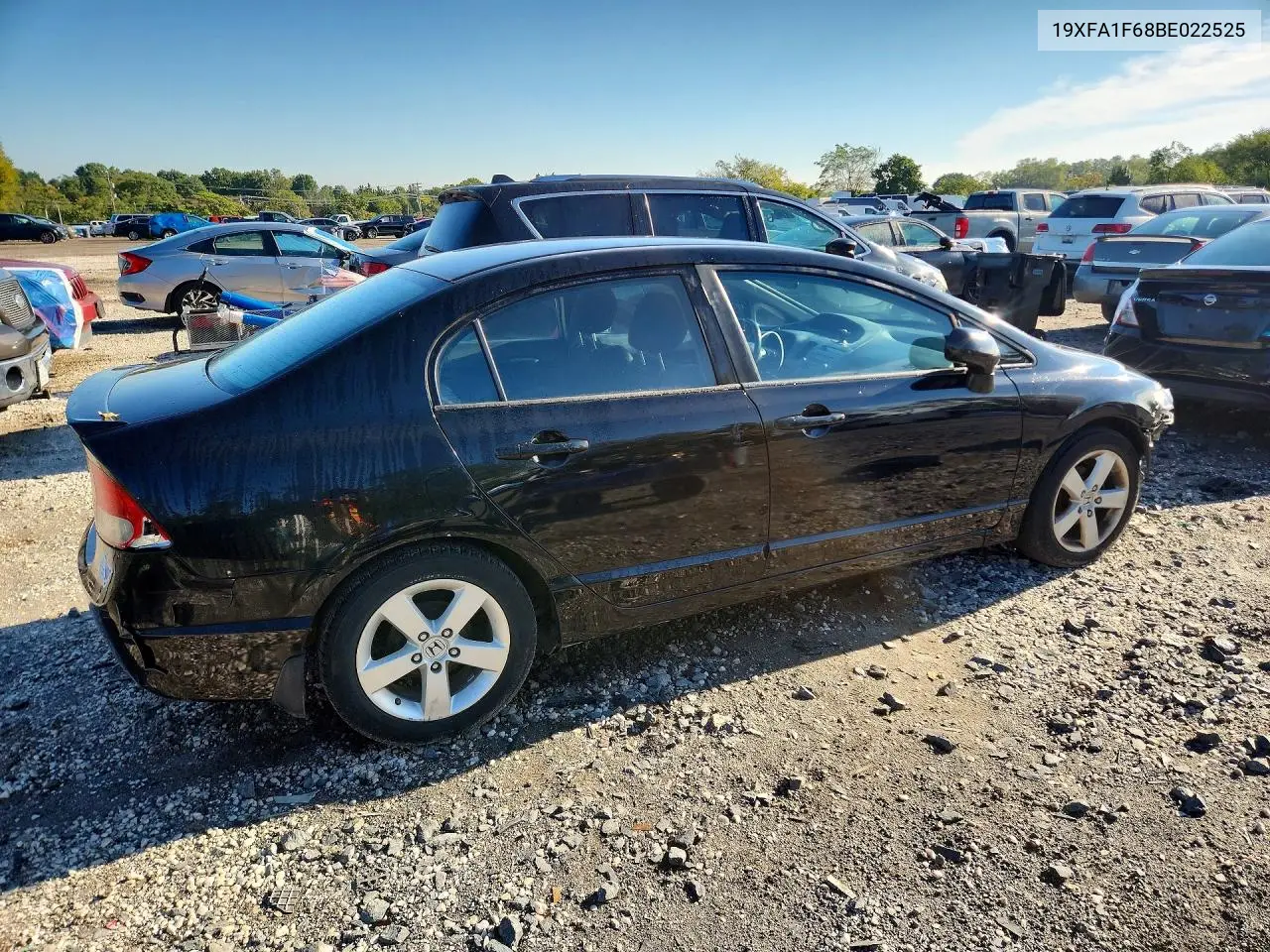 2011 HONDA CIVIC VIN 19XFA1F68BE022525 — фото 3