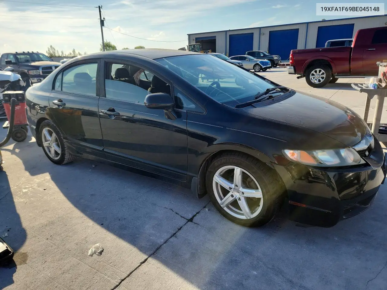 2011 HONDA CIVIC VIN 19XFA1F69BE045148 — фото 4