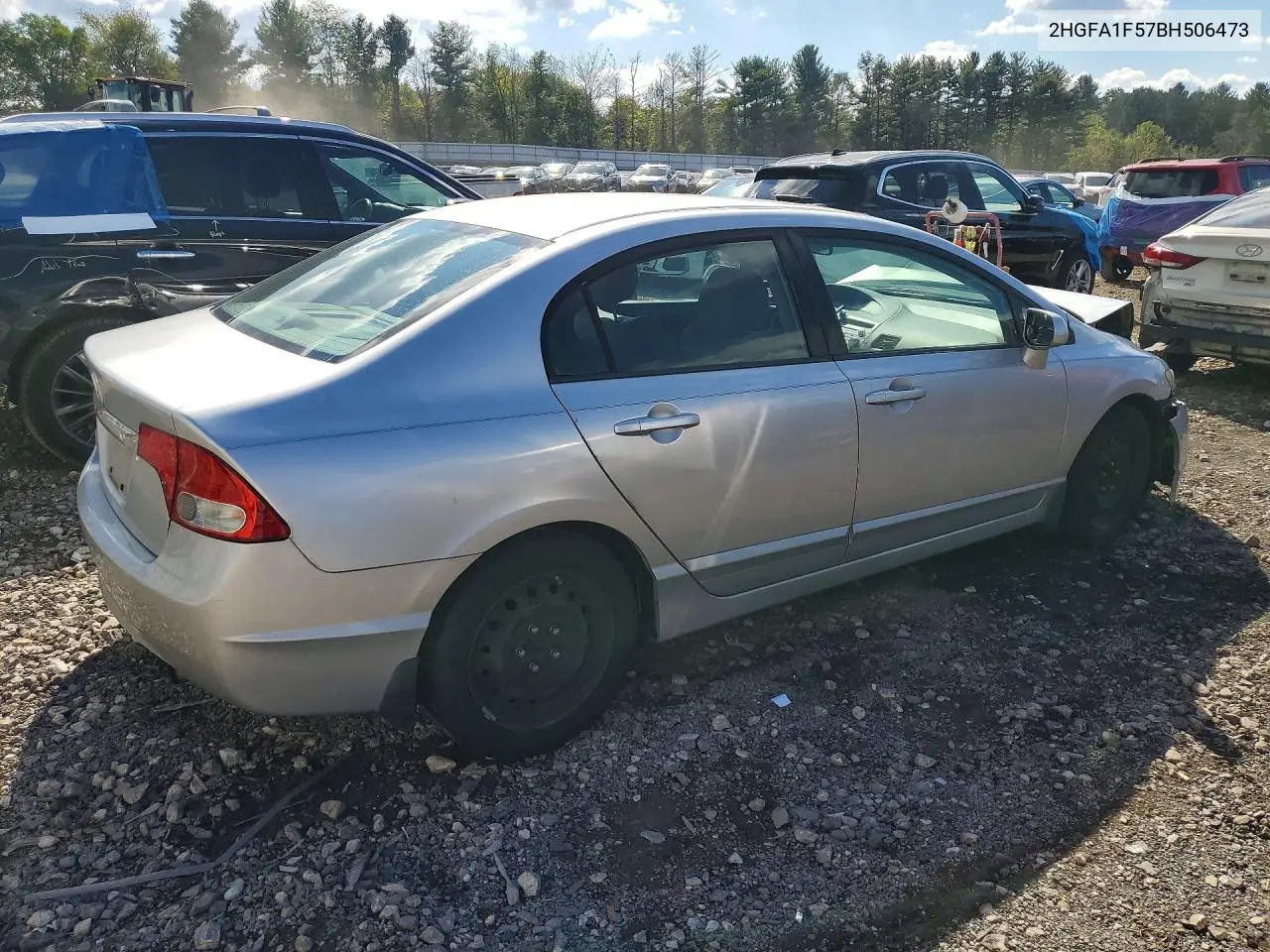 2011 HONDA CIVIC VIN 2HGFA1F57BH506473 — фото 3