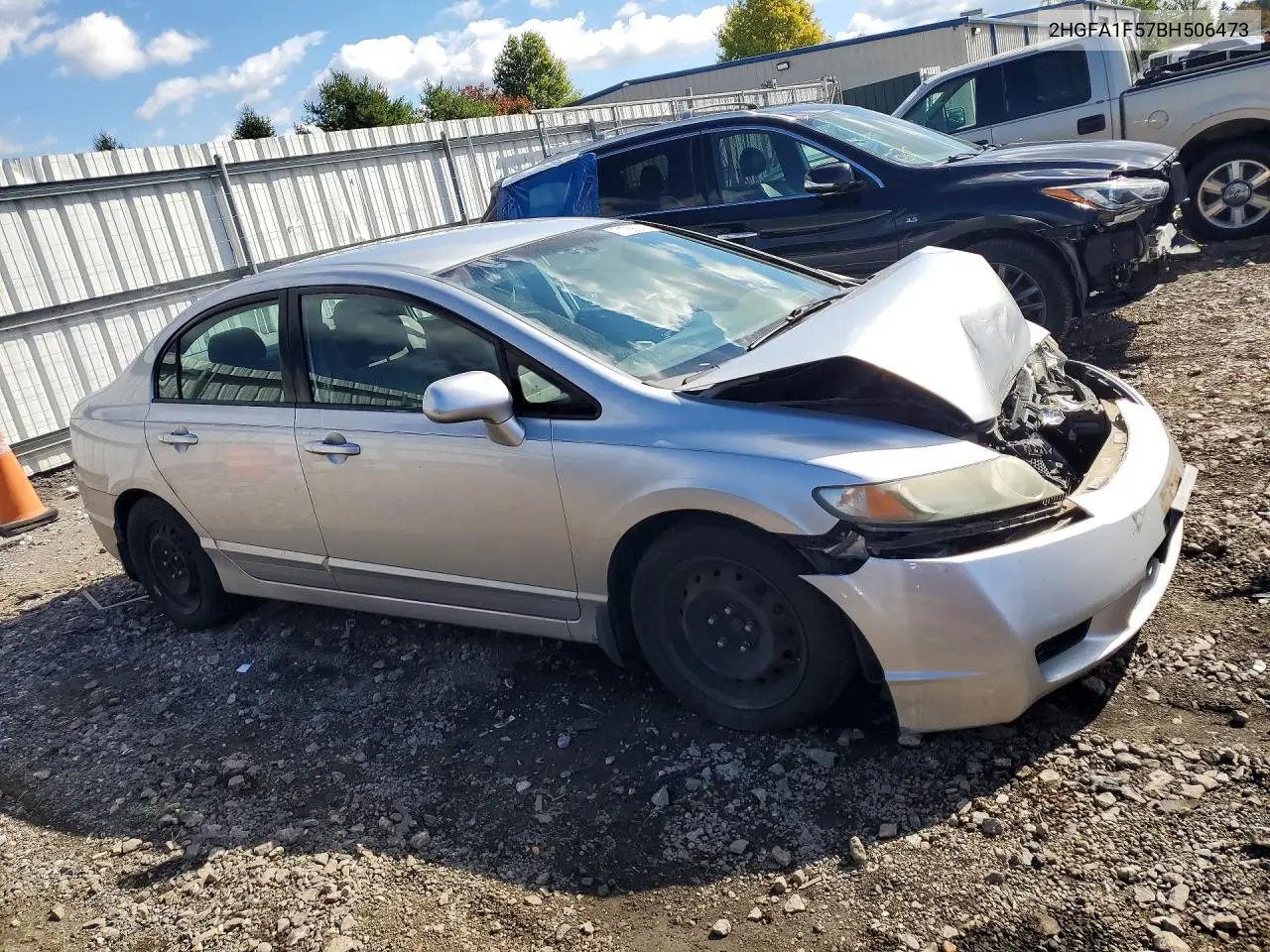 2011 HONDA CIVIC VIN 2HGFA1F57BH506473 — фото 4