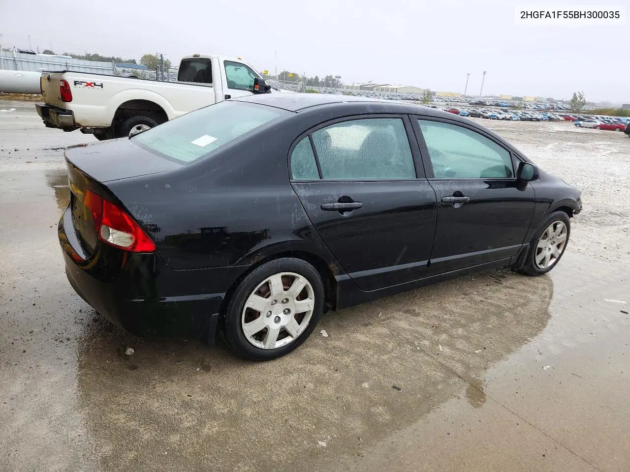 2011 HONDA CIVIC VIN 2HGFA1F55BH300035 — фото 3