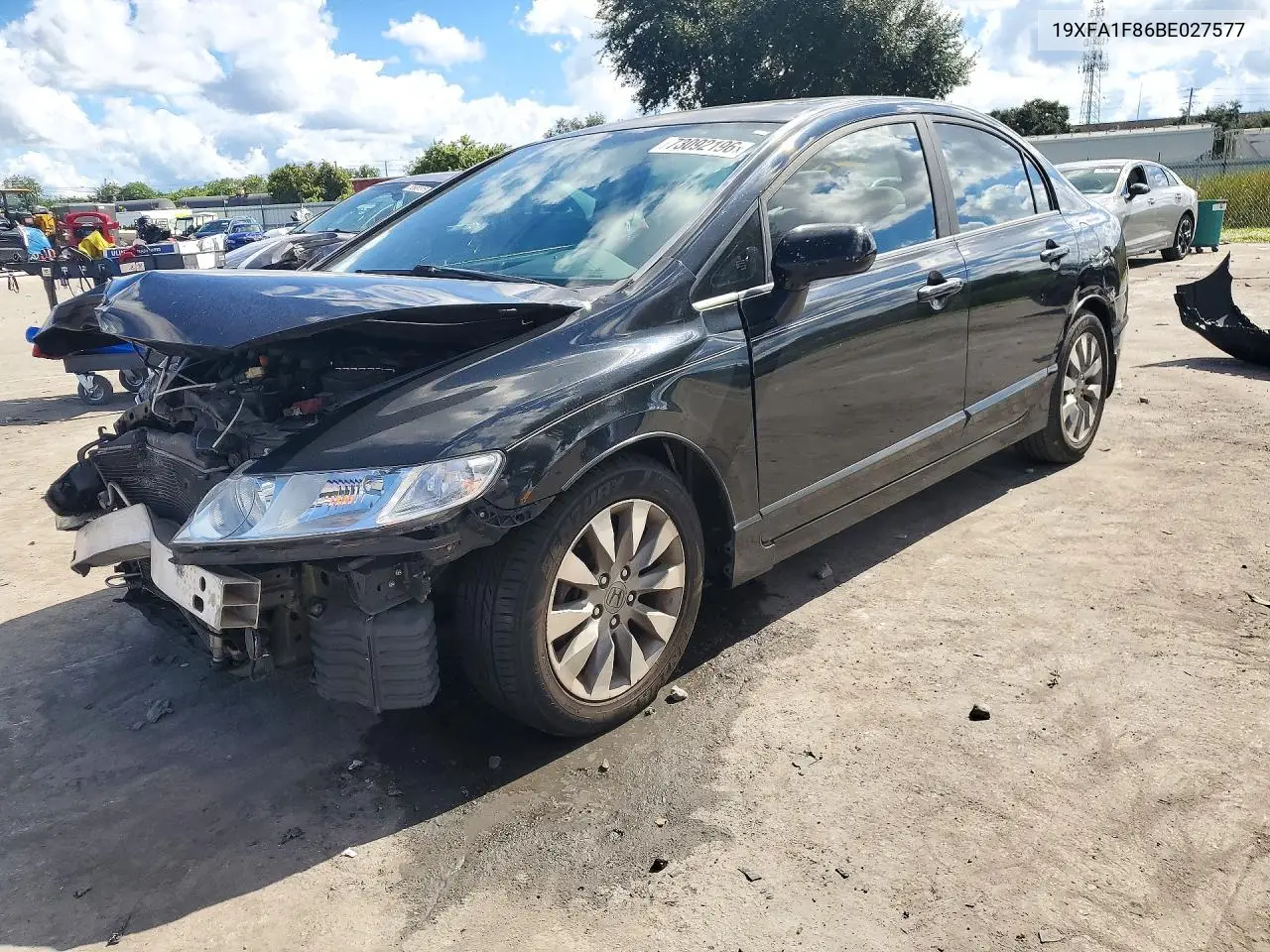 HONDA CIVIC 2011, VIN 19XFA1F86BE027577