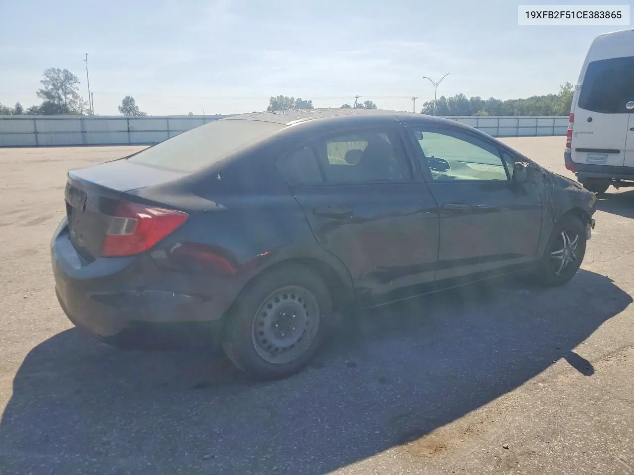 2012 HONDA CIVIC VIN 19XFB2F51CE383865 — фото 3