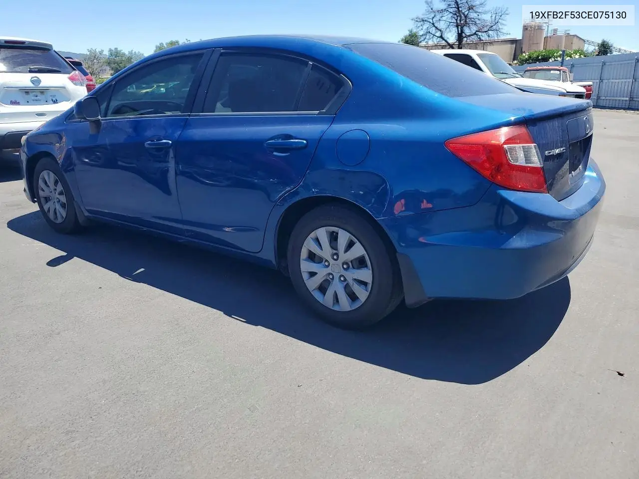 2012 HONDA CIVIC VIN 19XFB2F53CE075130 — фото 3