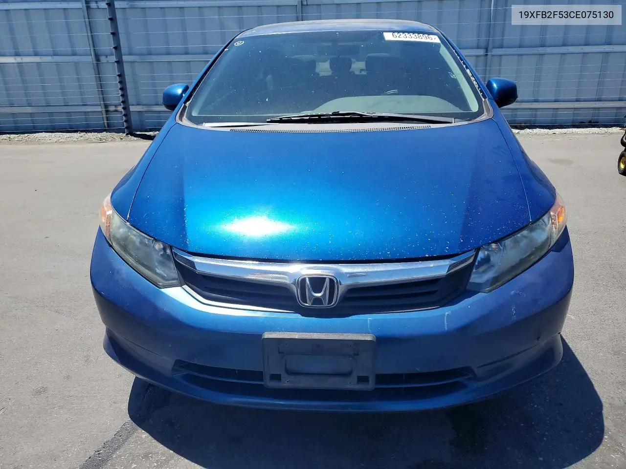 2012 HONDA CIVIC VIN 19XFB2F53CE075130 — фото 5
