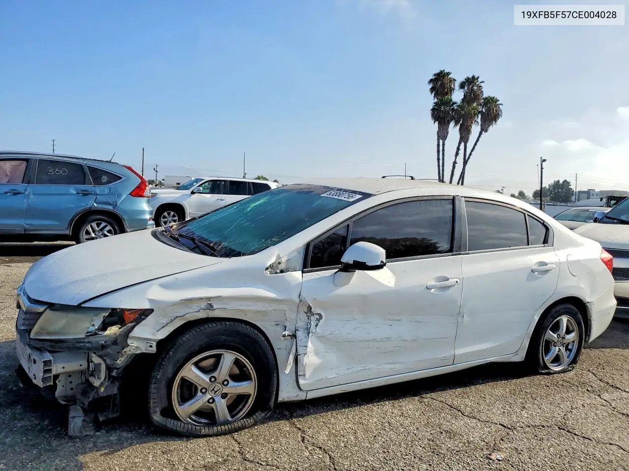 HONDA CIVIC 2012, VIN 19XFB5F57CE004028