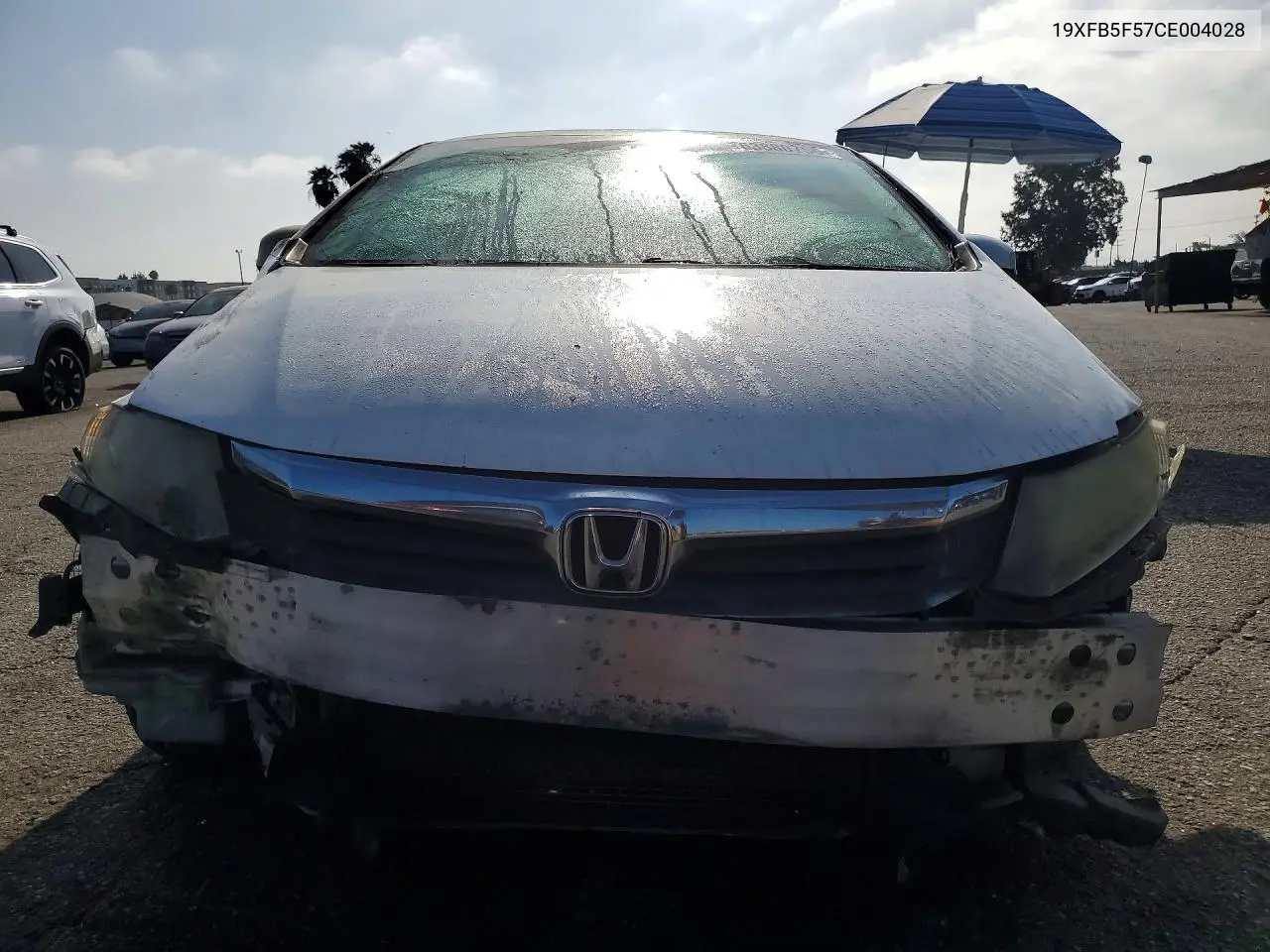 2012 HONDA CIVIC VIN 19XFB5F57CE004028 — фото 5